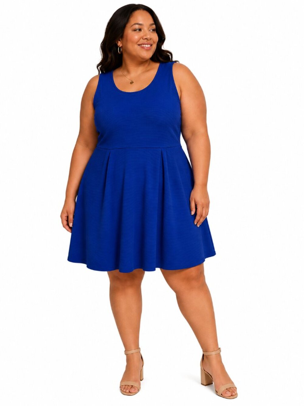 Lane Bryant 16 - Royal Blue Fit & Flare Skater Dress